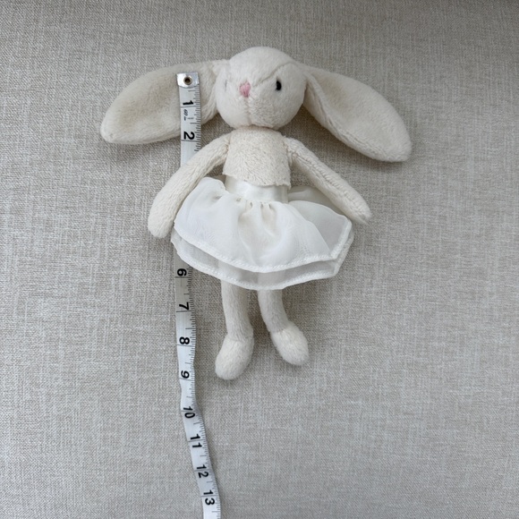 Adorable White Plush Bunny with Skirt - Picture 4 of 4